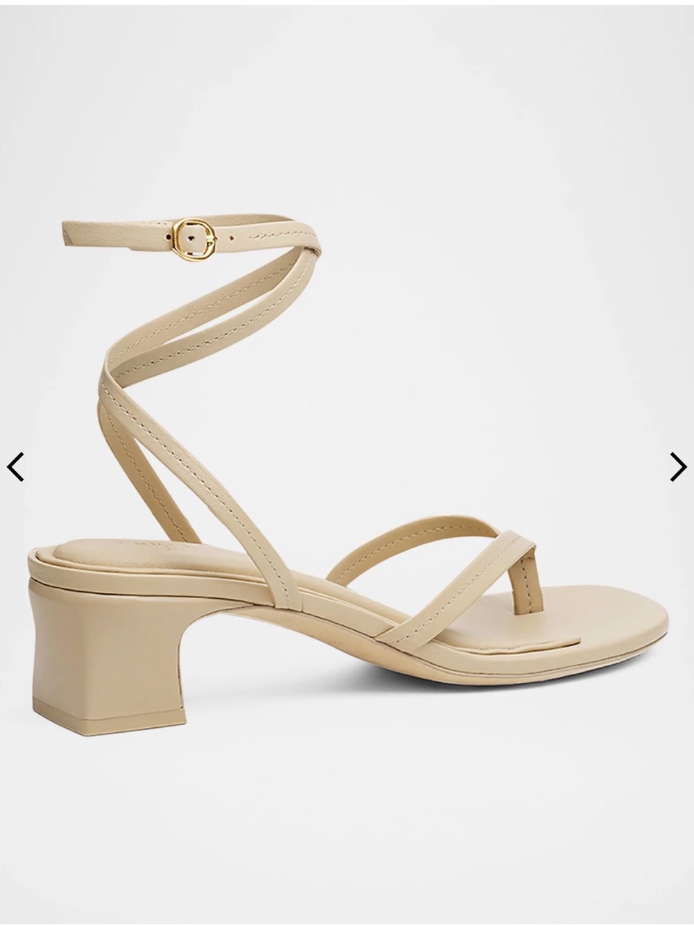 rag & bone Neutral Beige Wrap-Strap Block Heel Sandals